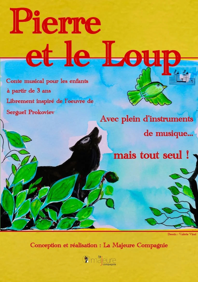 Pierre et le Loup – Auxerre (Péniche théâtre La Scène des Quais) (affiche de l’événement)