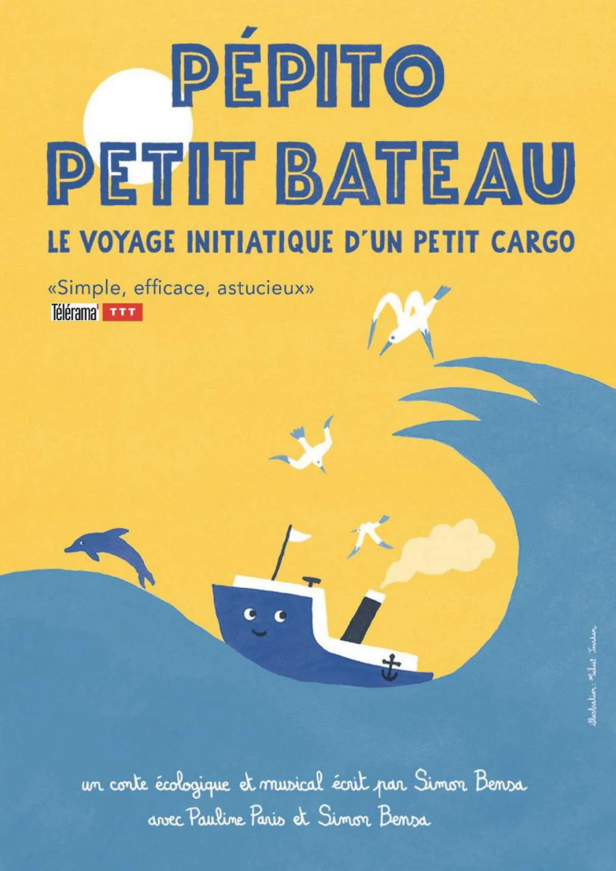 Pepito petit bateau – Auxerre (péniche théâtre La scène des quais) (affiche de l’événement)