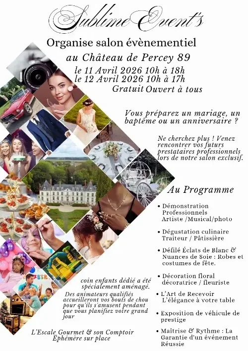 Salon événementiel – Percey (Château de Percey) (affiche de l’événement)