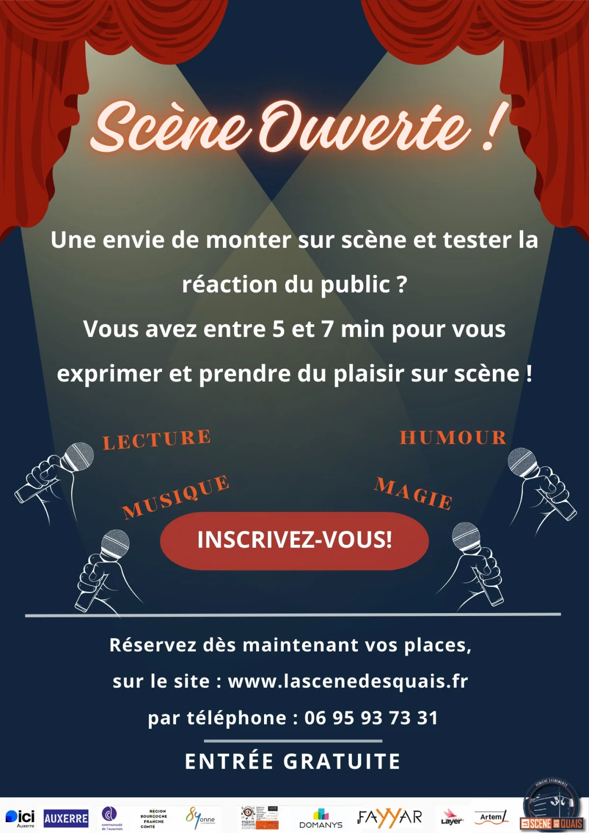 Scène ouverte – Auxerre (Théâtre La scène de squais) (affiche de l’événement)