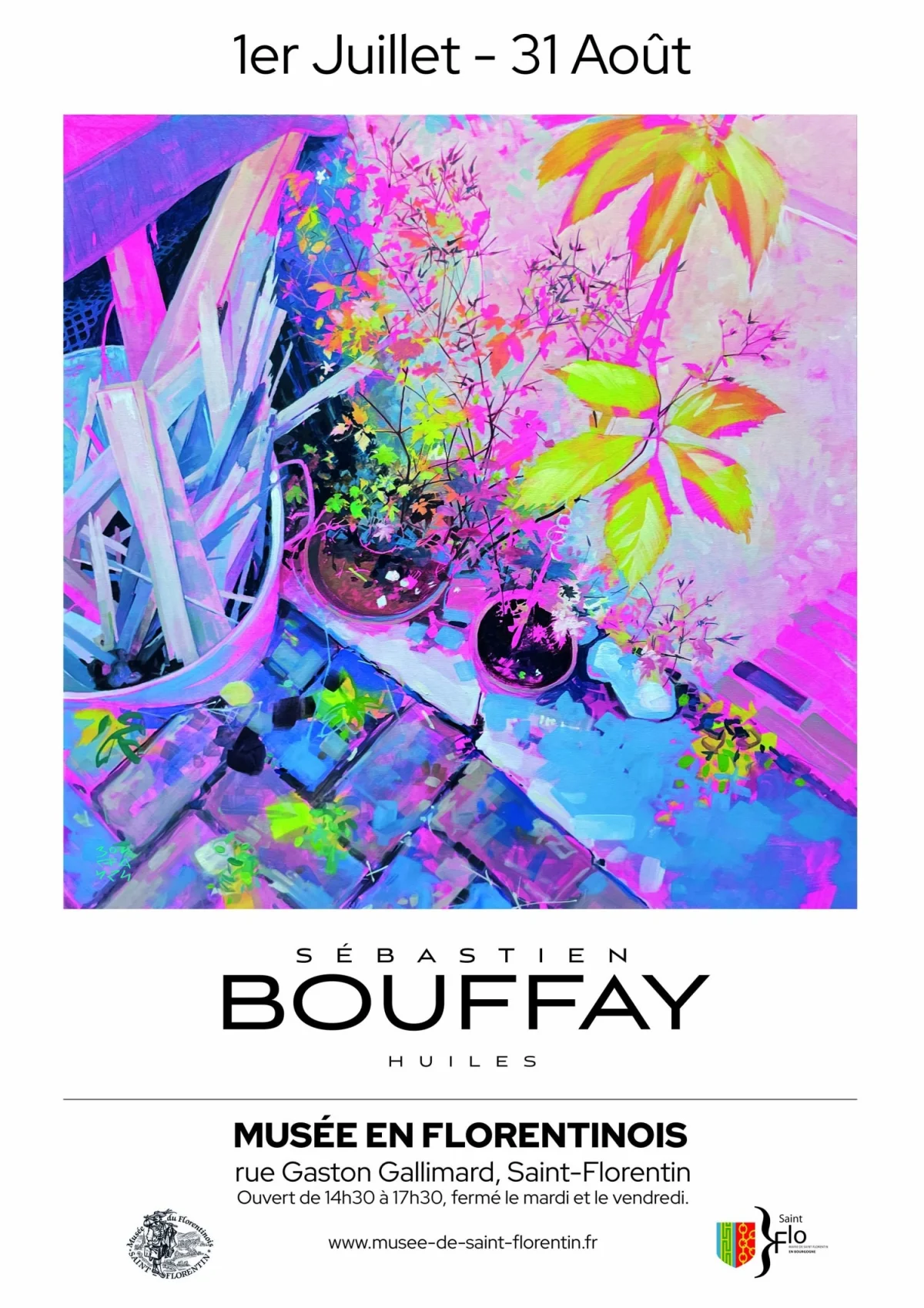 Sébastien Bouffay expose ses peintures à l'huile – Saint Florentin  (Musée en Florentinois.) (affiche de l’événement)