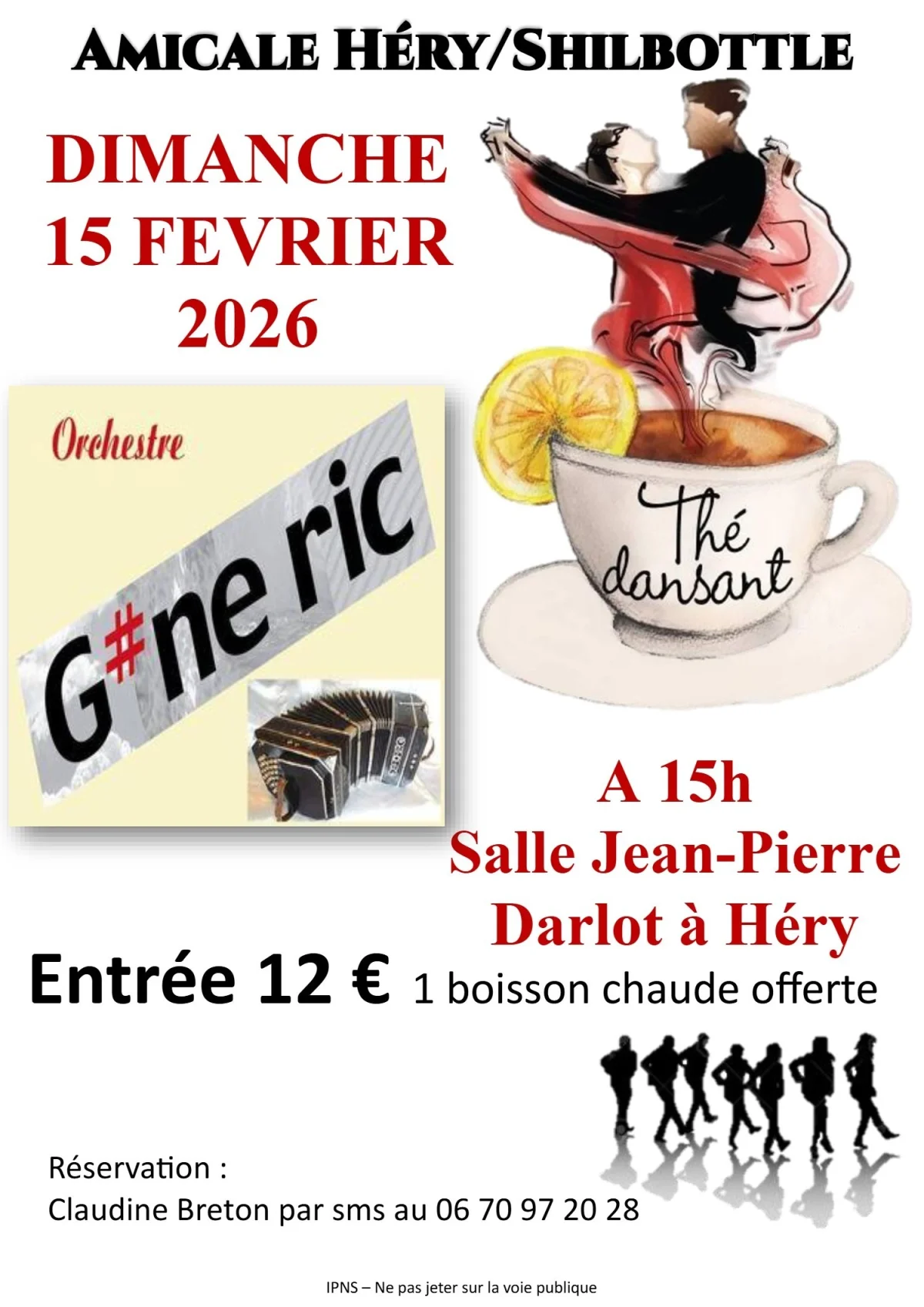 Thé dansant – Héry (Salle Polyvalente Jean-Pierre Darlot) (affiche de l’événement)