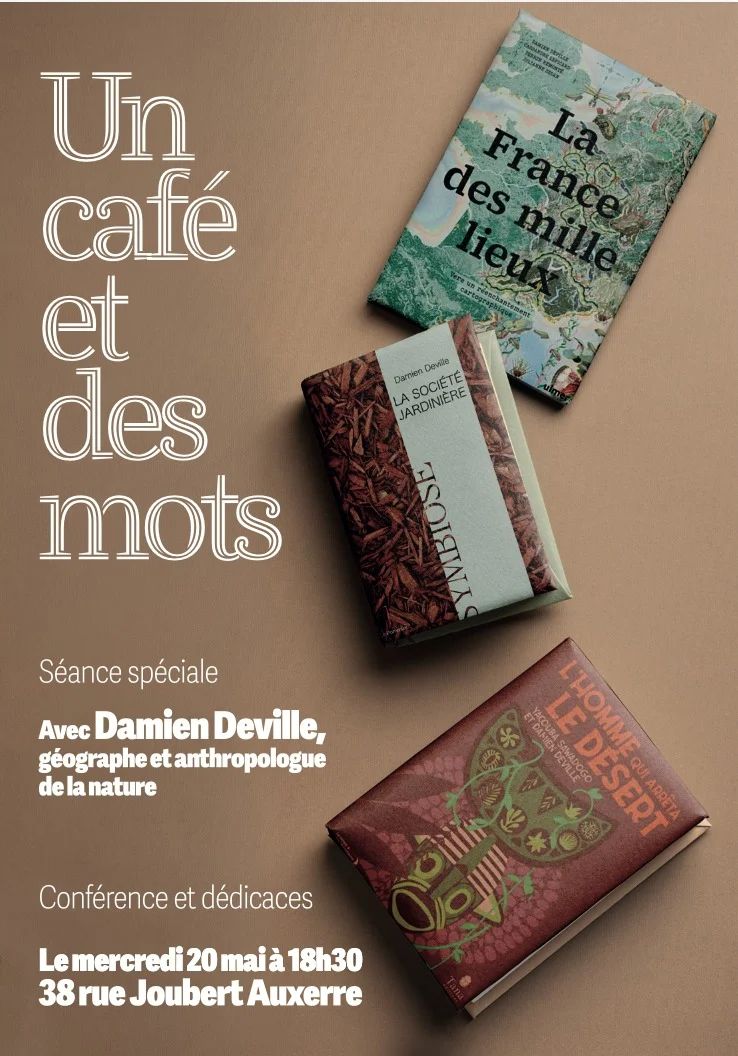 Un café et des mots : séance spéciale dédiée à Damien Deville – Auxerre (38 rue Joubert) (affiche de l’événement)