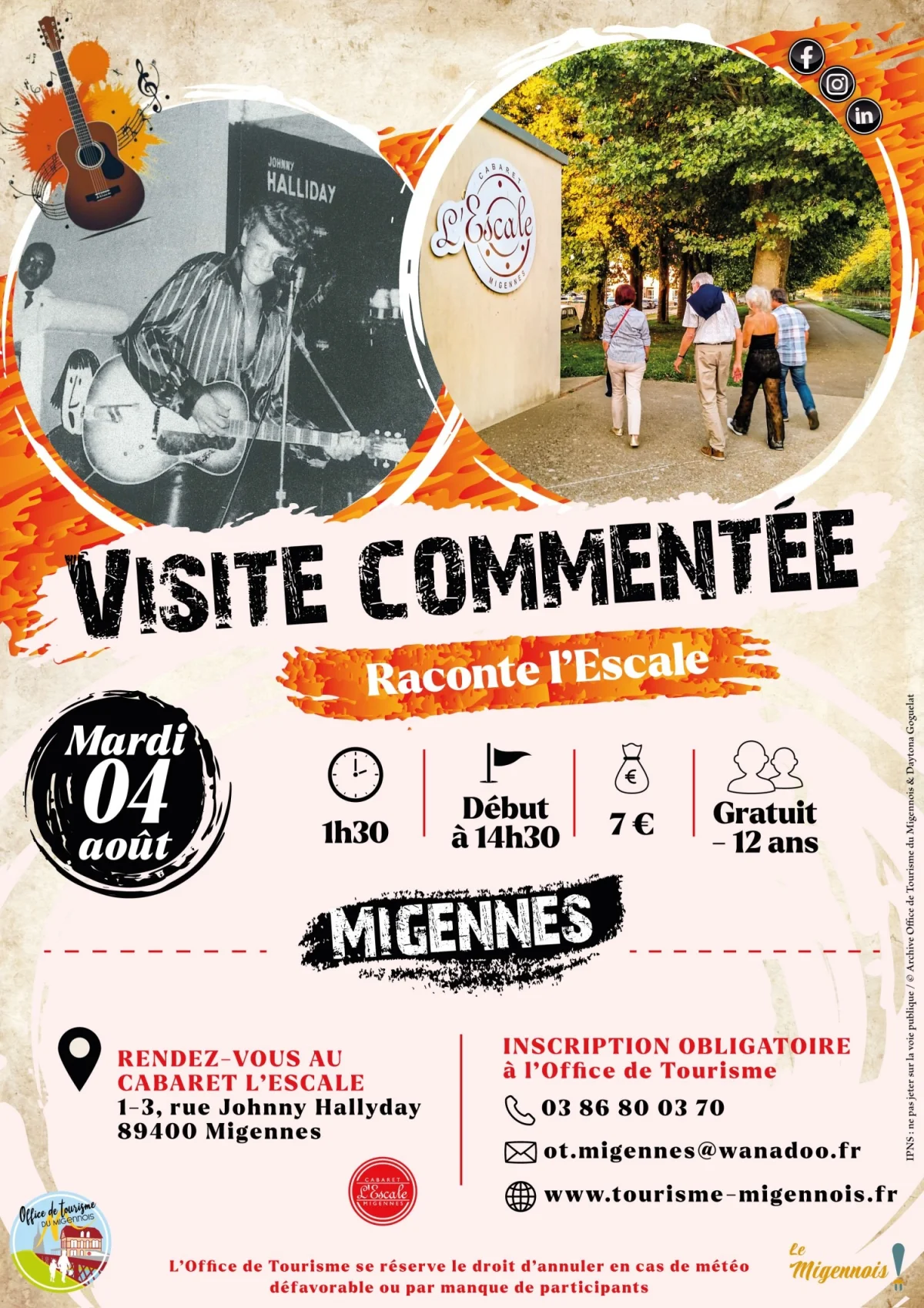 Visite musicale et guidée - Raconte l’Escale – Migennes (Le Cabaret l'Escale) (affiche de l’événement)