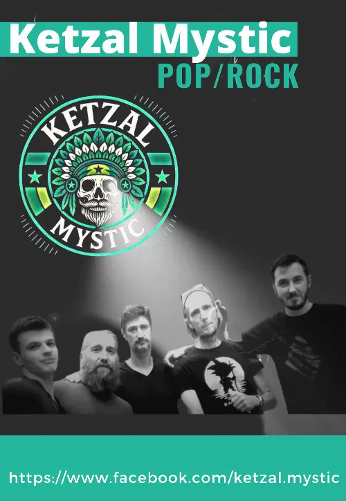Ketzal Mystic, groupe de compos rock, recherche son claviériste — visuel